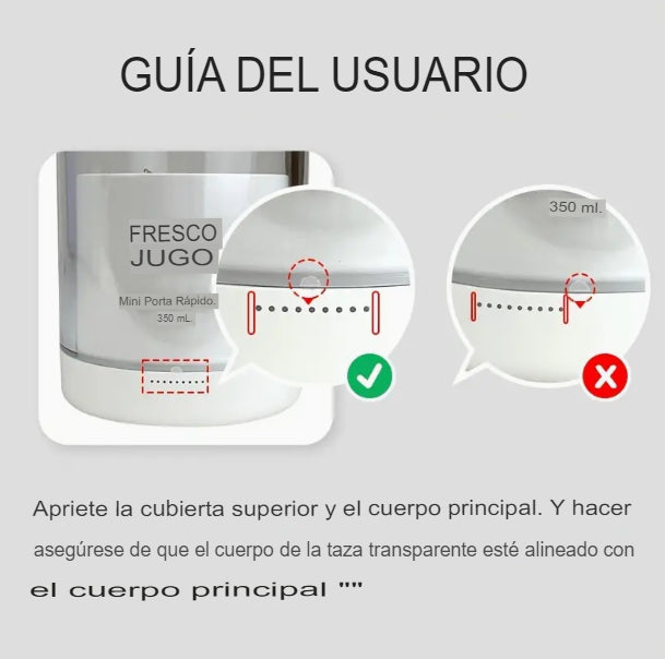 FusiónFresh - botella y licuadora 2 en 1 🤯