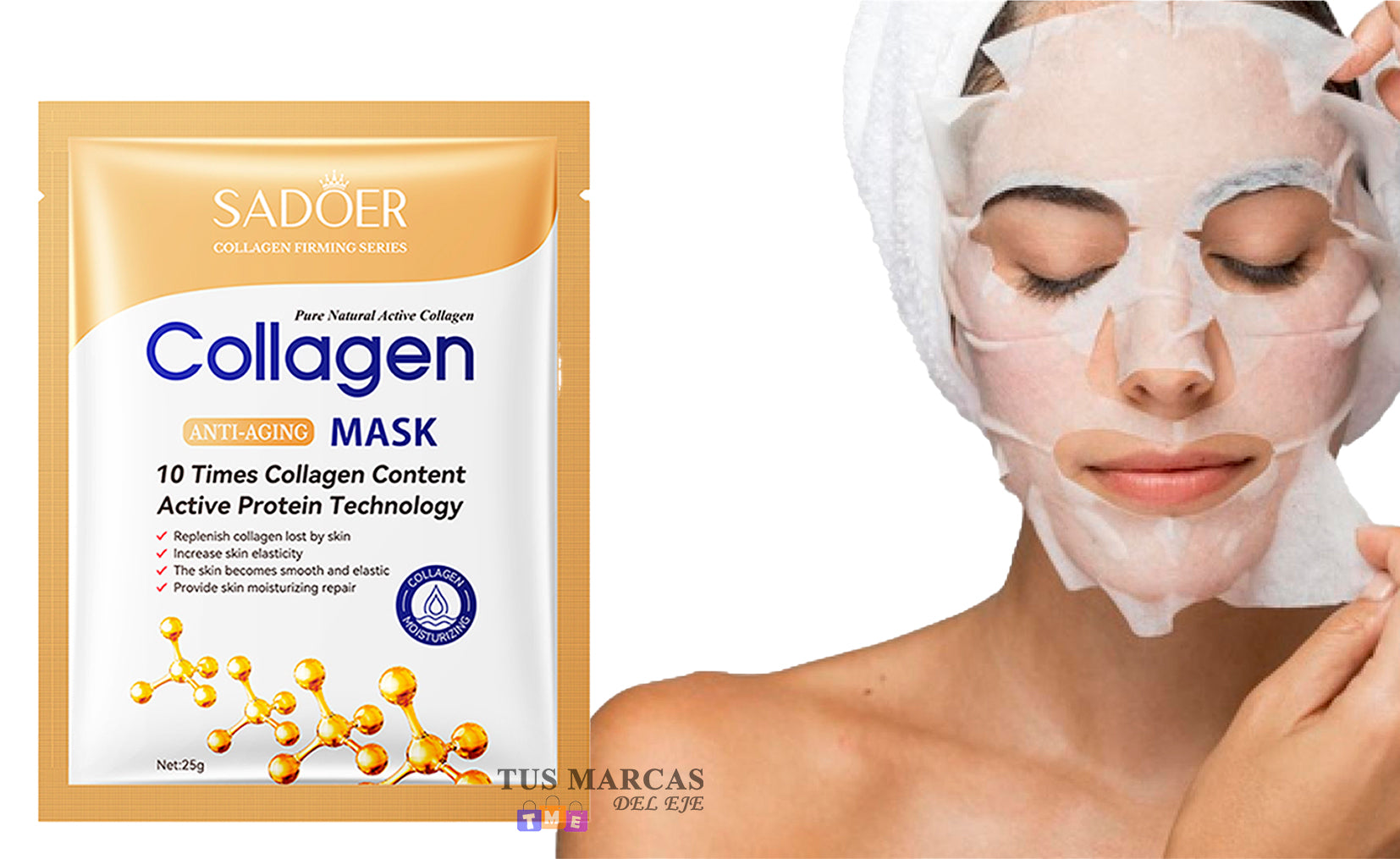 HYPERMASK - Mascarilla de colágeno hidrolizado + ¡ENVÍO GRATIS POR CYBERNAVIDAD! 😱✨